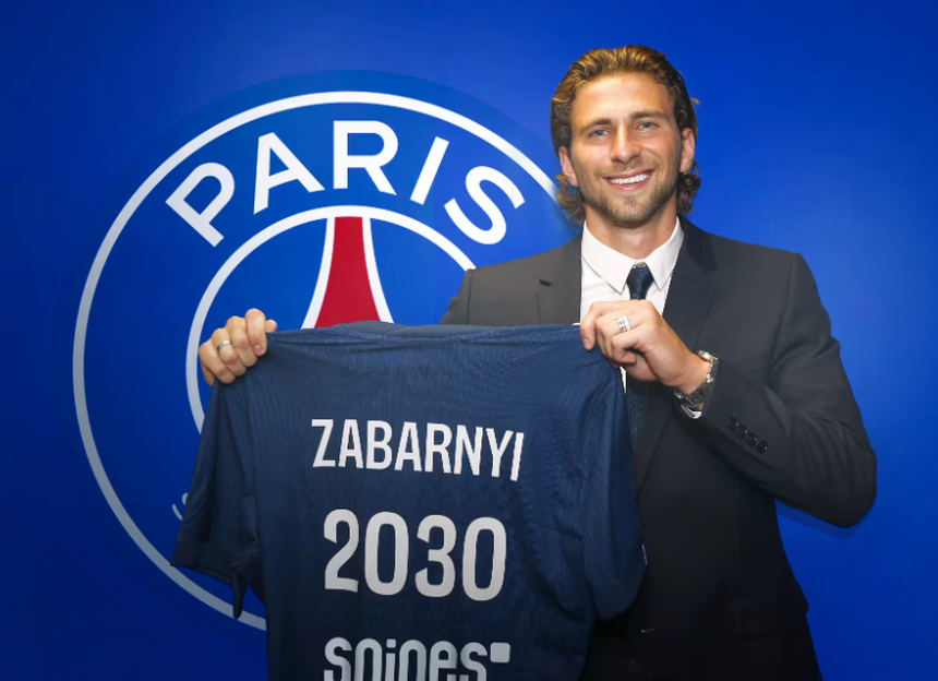 Illia Zabarnyi troca a Premier League pela Ligue 1. Foto PSG
