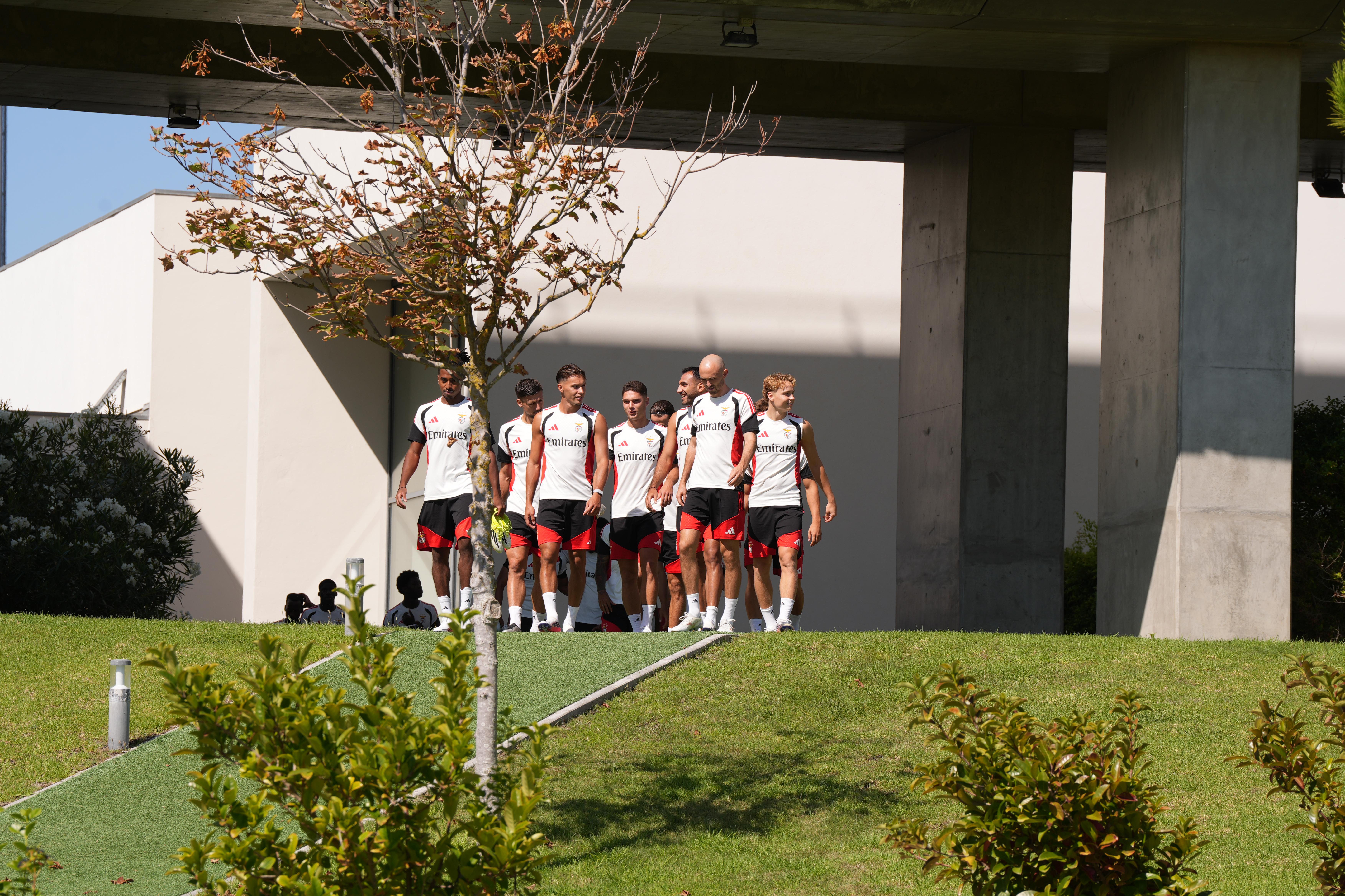 Treino do Benfica. Foto: Mariana Tenório/A BOLA