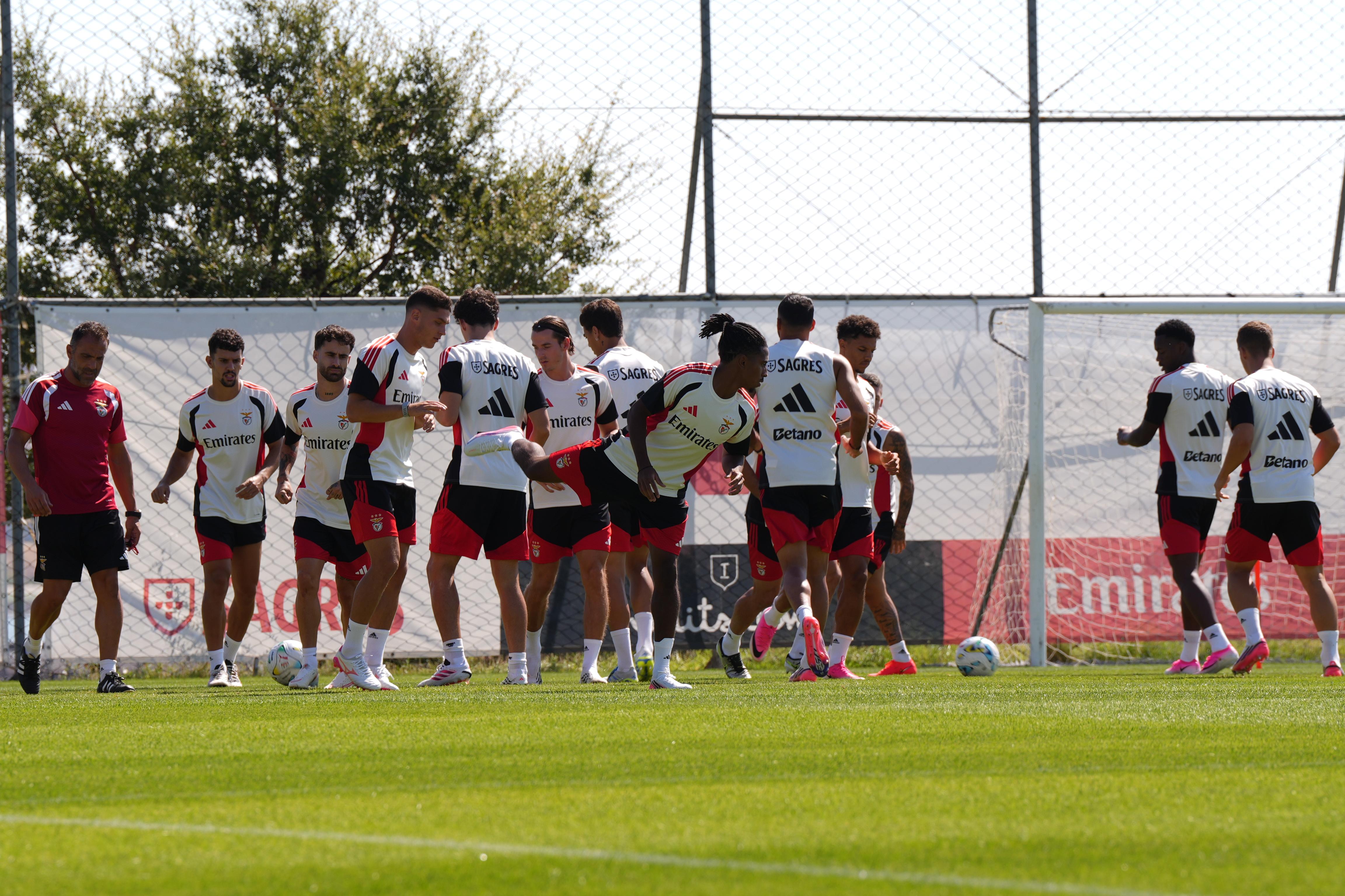 Treino do Benfica. Foto: Mariana Tenório/A BOLA