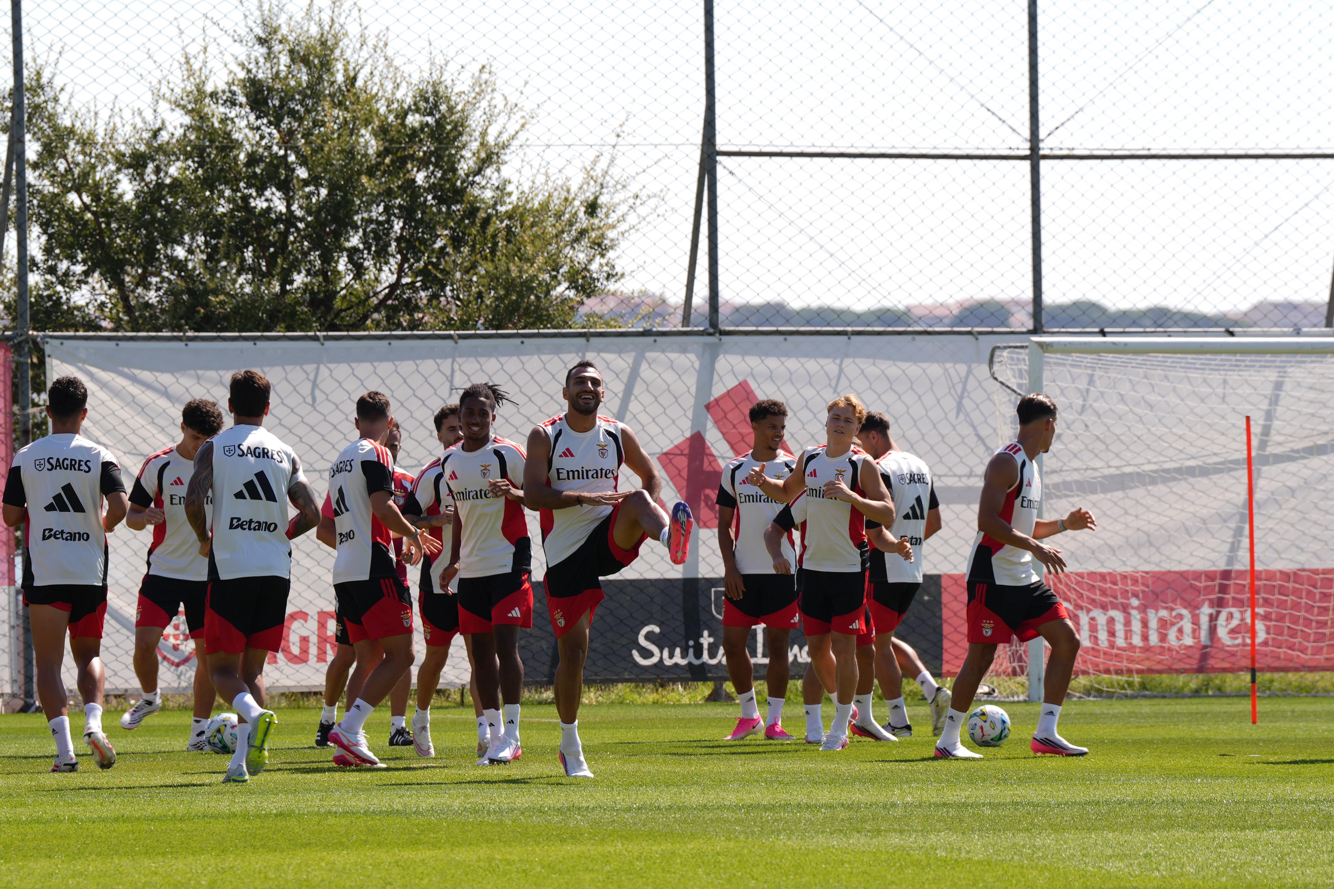 Treino do Benfica. Foto: Mariana Tenório/A BOLA