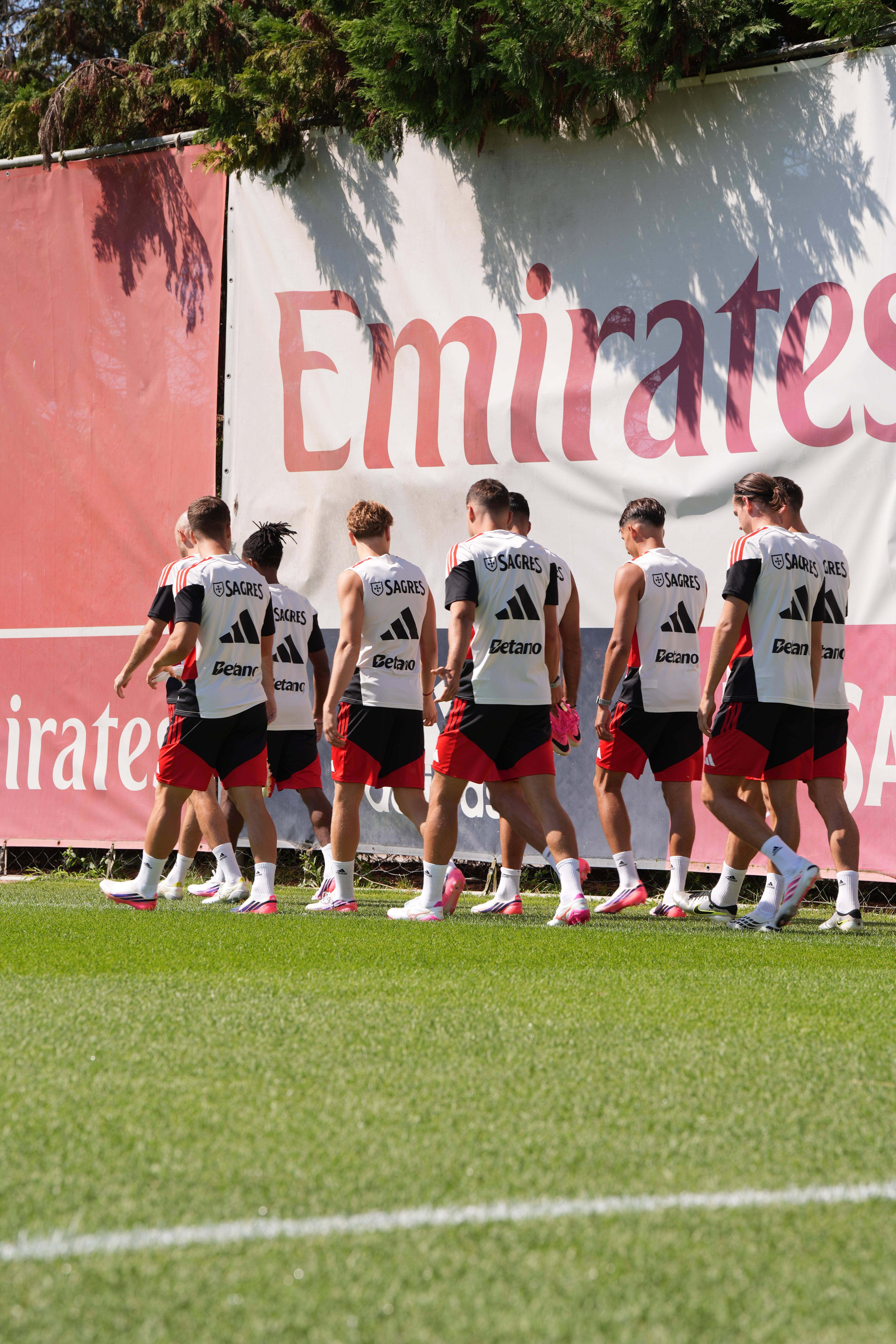 Treino do Benfica. Foto: Mariana Tenório/A BOLA
