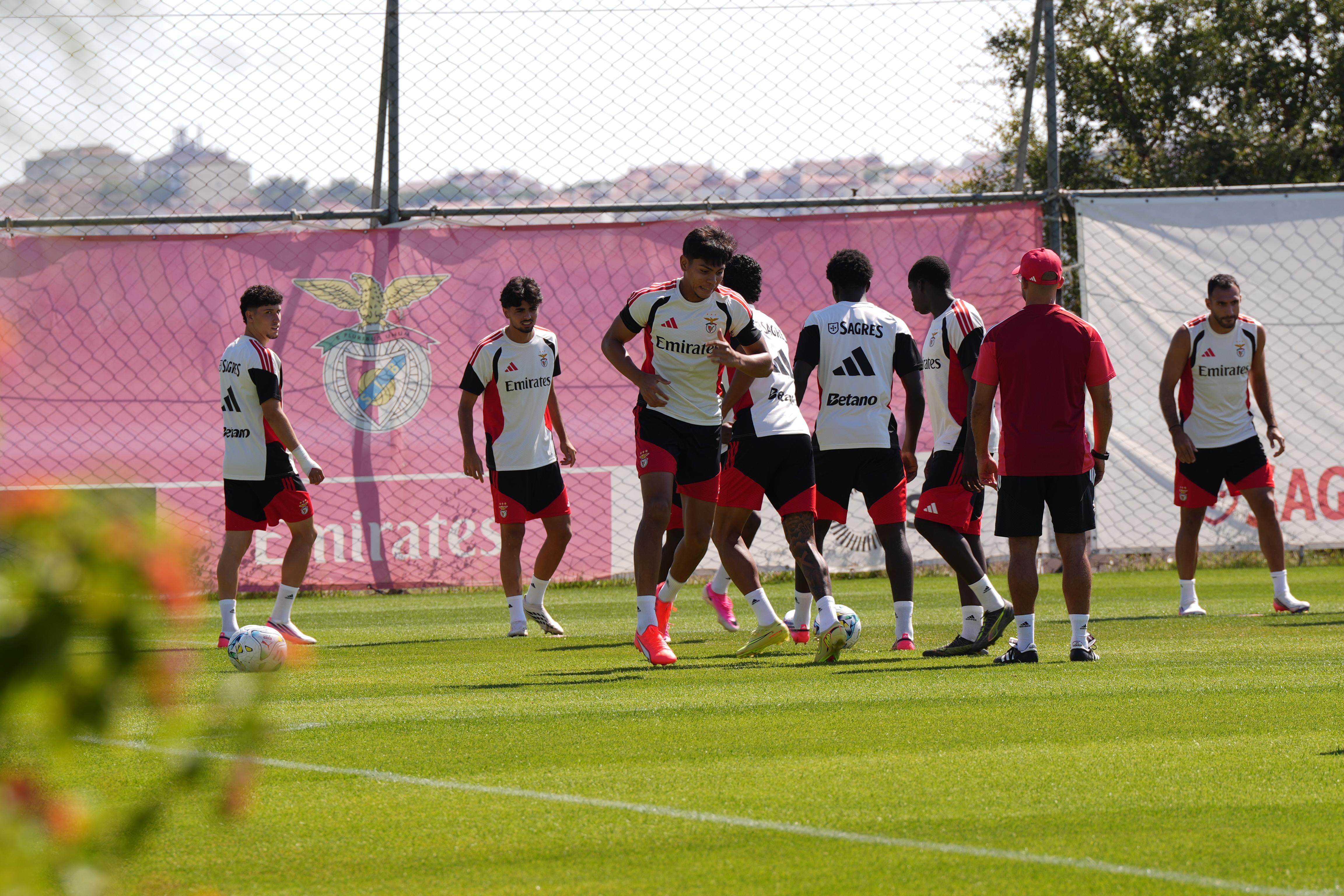 Treino do Benfica. Foto: Mariana Tenório/A BOLA