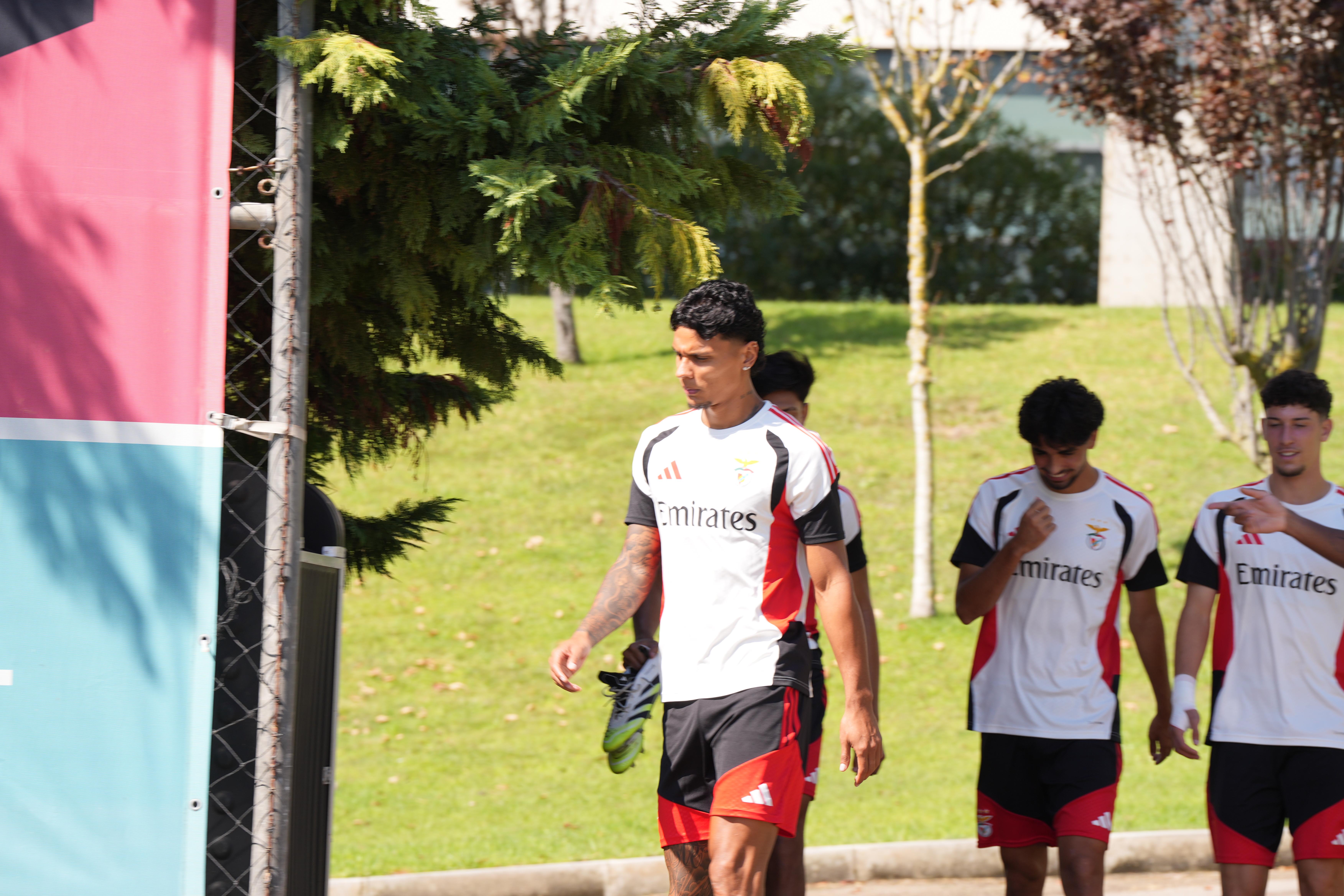 Treino do Benfica. Foto: Mariana Tenório/A BOLA