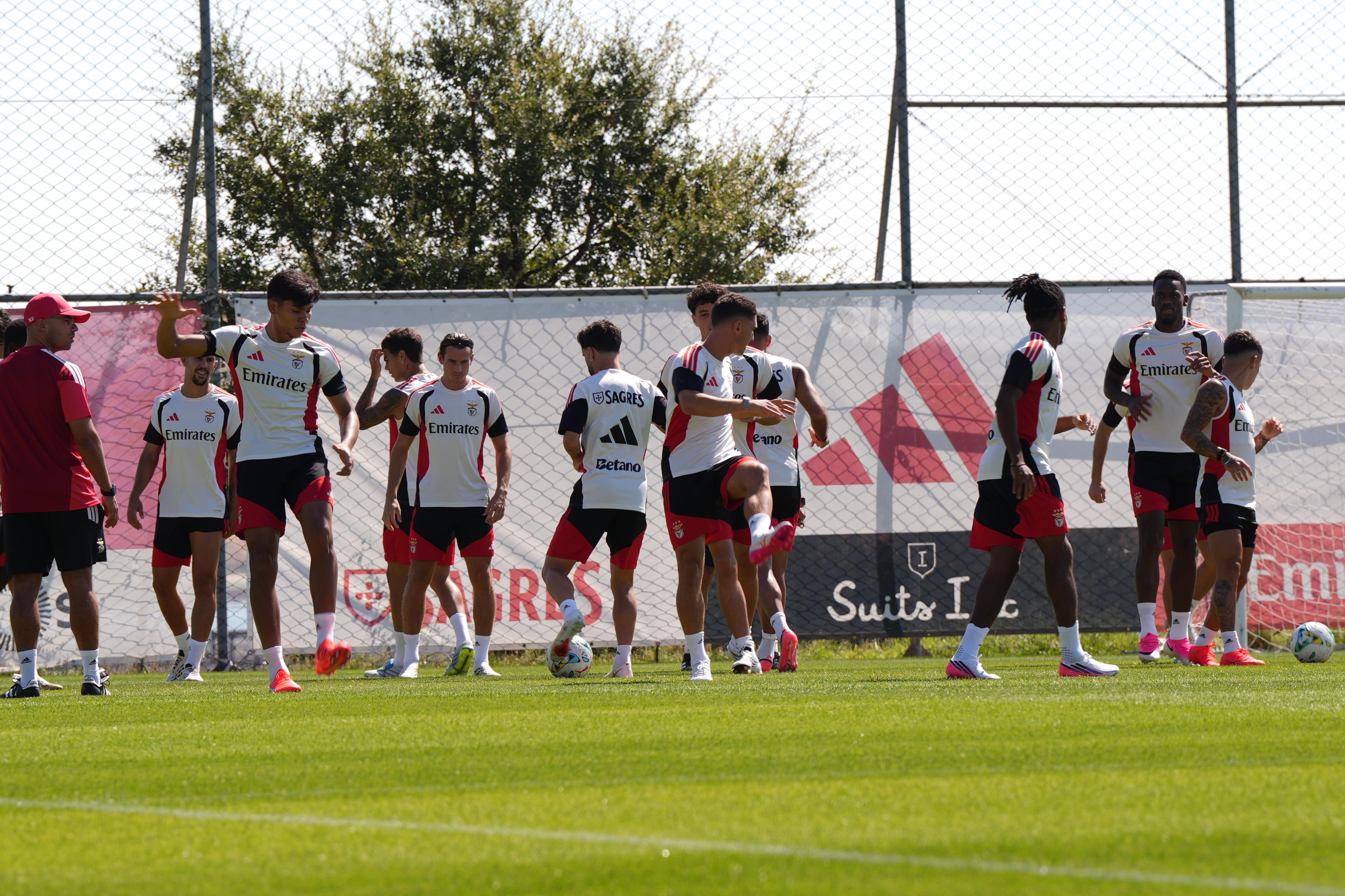 Treino do Benfica. Foto: Mariana Tenório/A BOLA