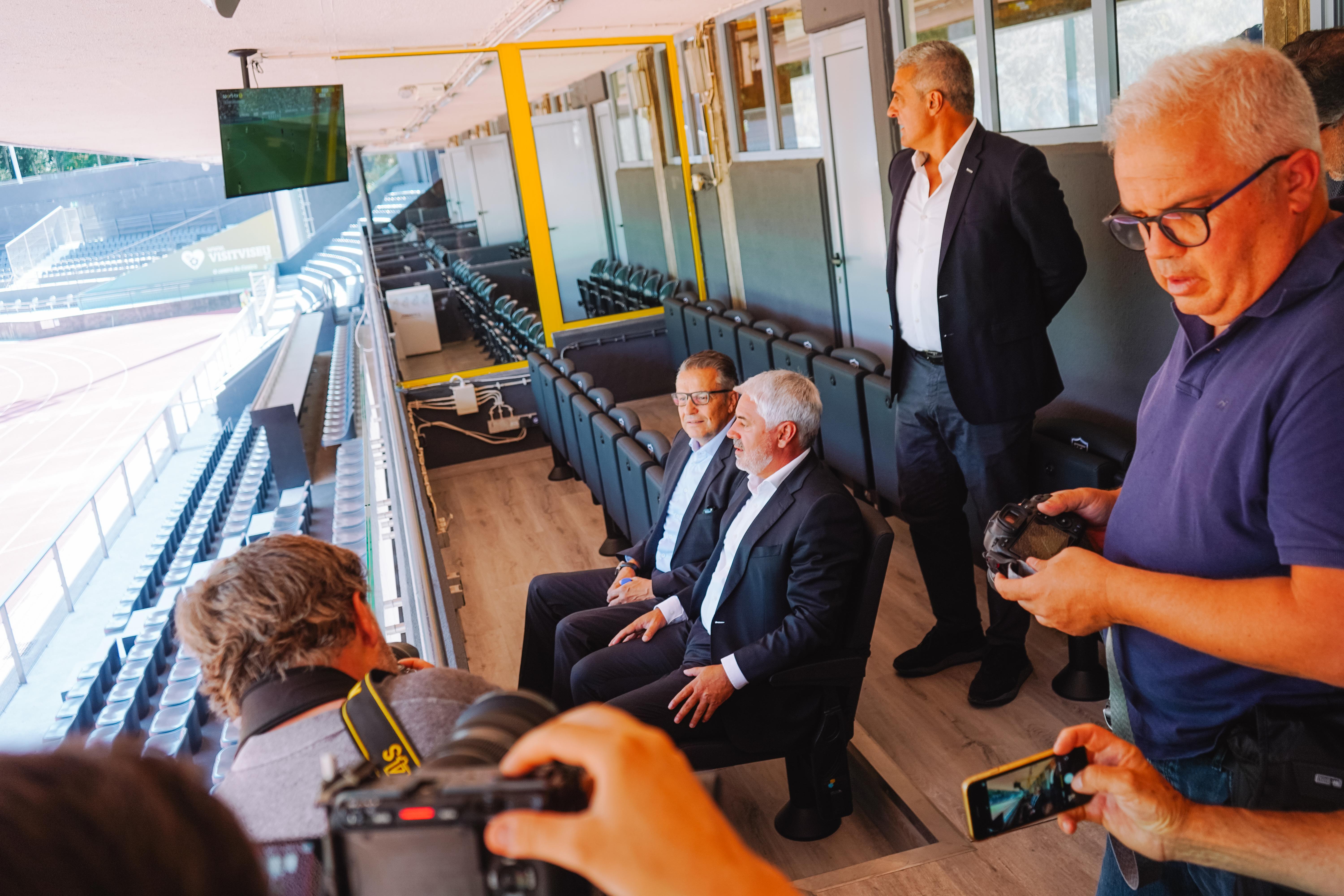 O novo camarote presidencial do Fontelo - Foto: Académico de Viseu
