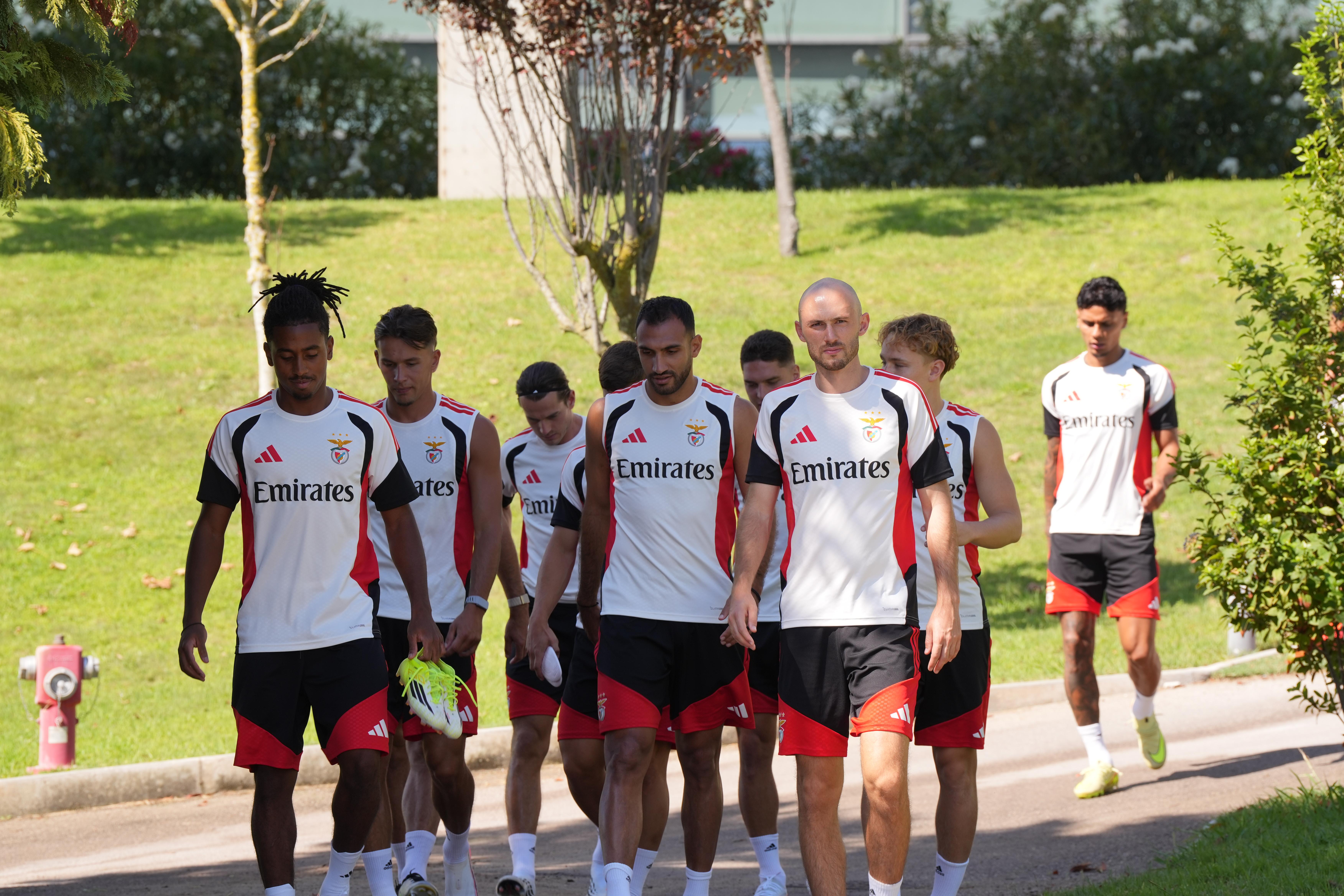 Treino do Benfica. Foto: Mariana Tenório/A BOLA