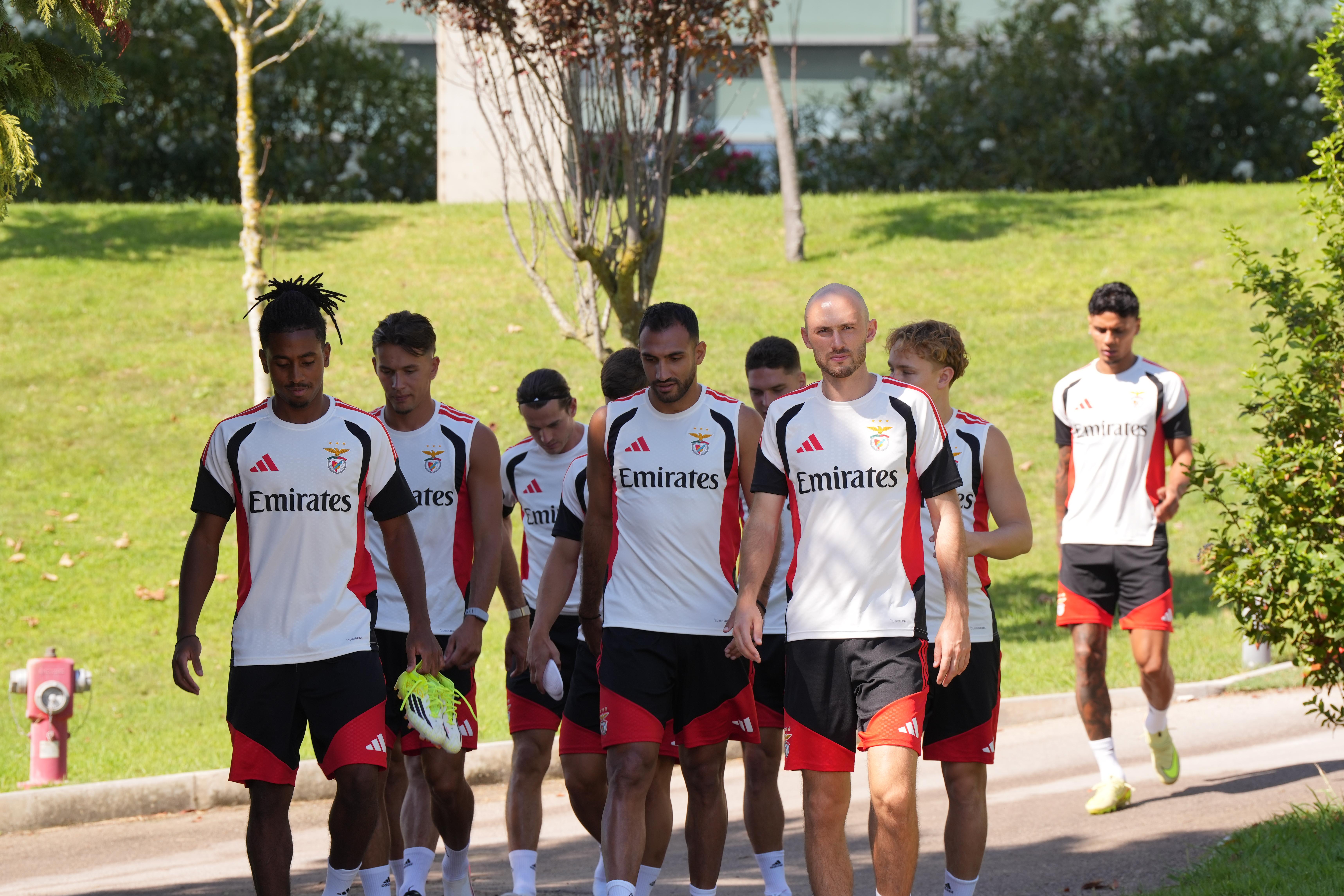Treino do Benfica. Foto: Mariana Tenório/A BOLA