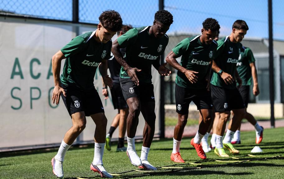 Sporting continua a preparar o duelo com o V. Guimarães. Foto: Sporting
