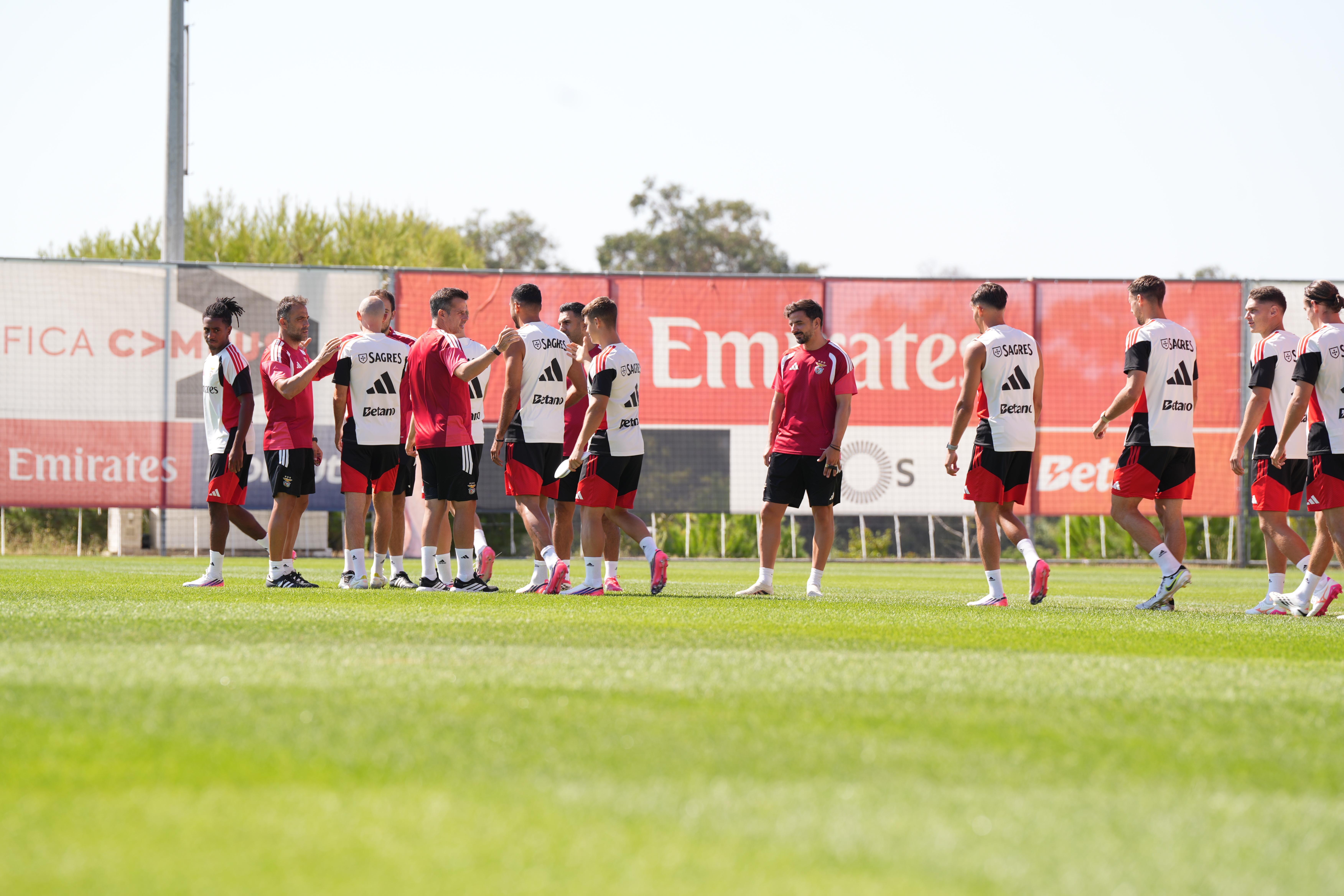 Treino do Benfica. Foto: Mariana Tenório/A BOLA