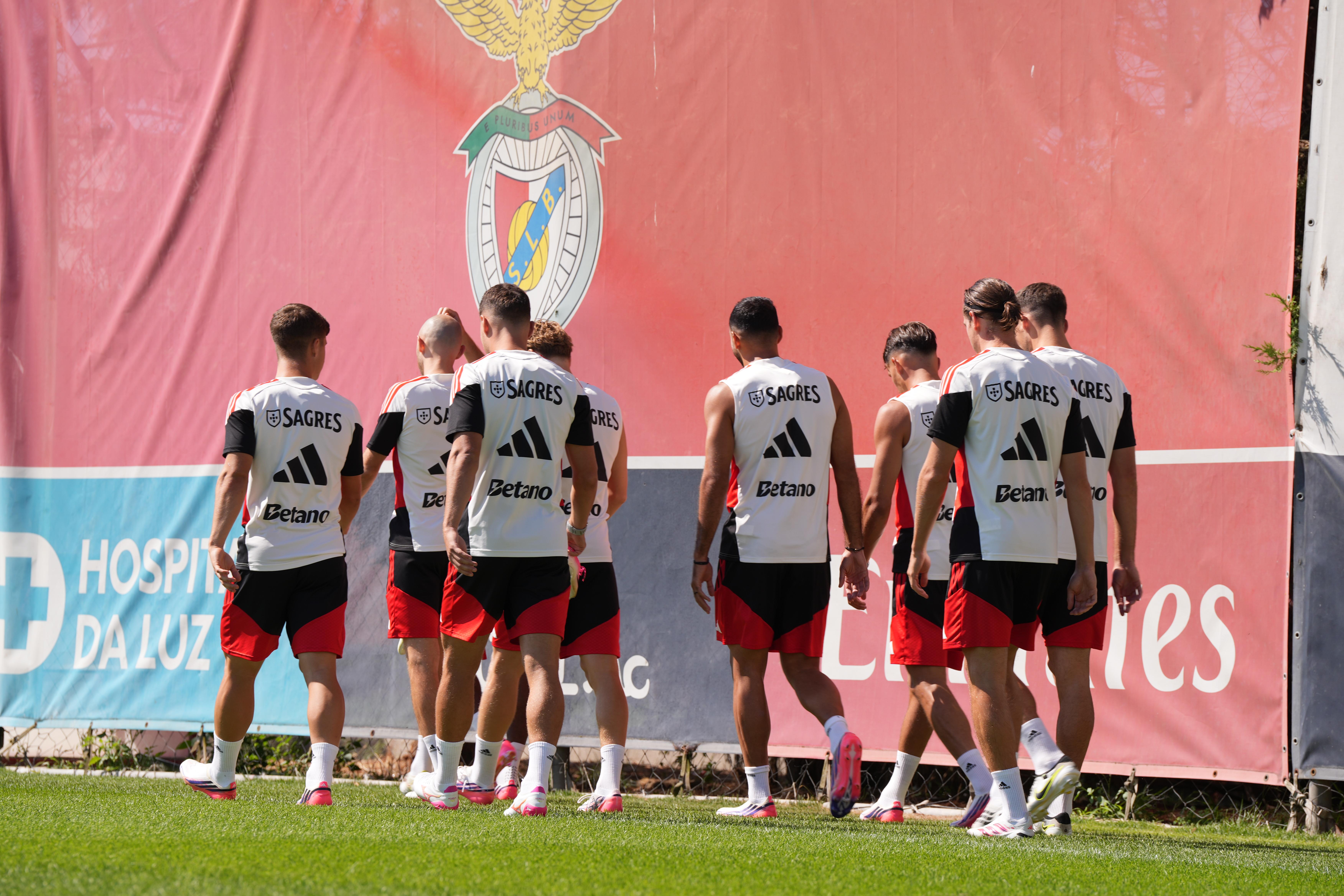 Treino do Benfica. Foto: Mariana Tenório/A BOLA
