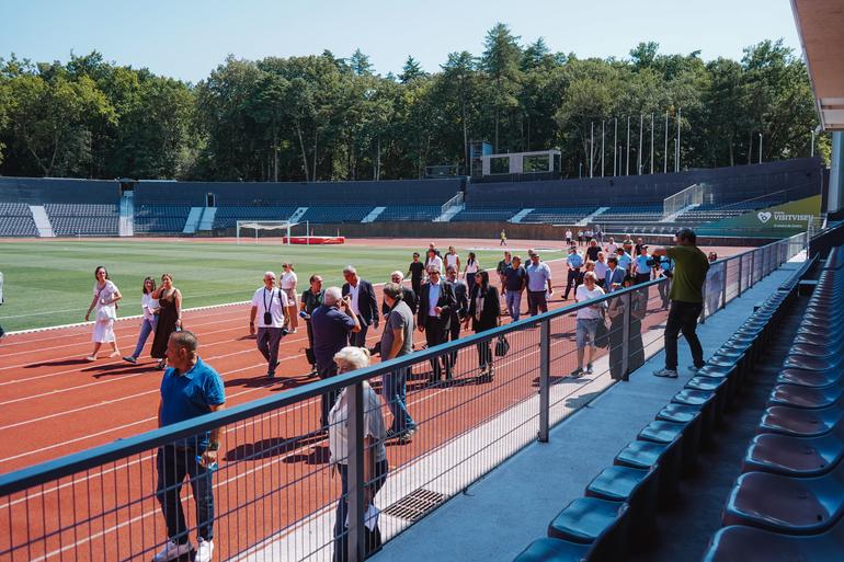 Bancadas renovadas antes de estreia contra o Santa Clara Foto: Académico de Viseu