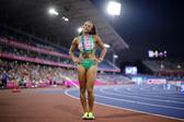 Fatoumata Diallo com a medalha de bronze europeia (Tolka Akmen(EPA)