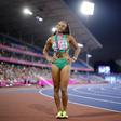 Fatoumata Diallo com a medalha de bronze europeia (Tolka Akmen(EPA)