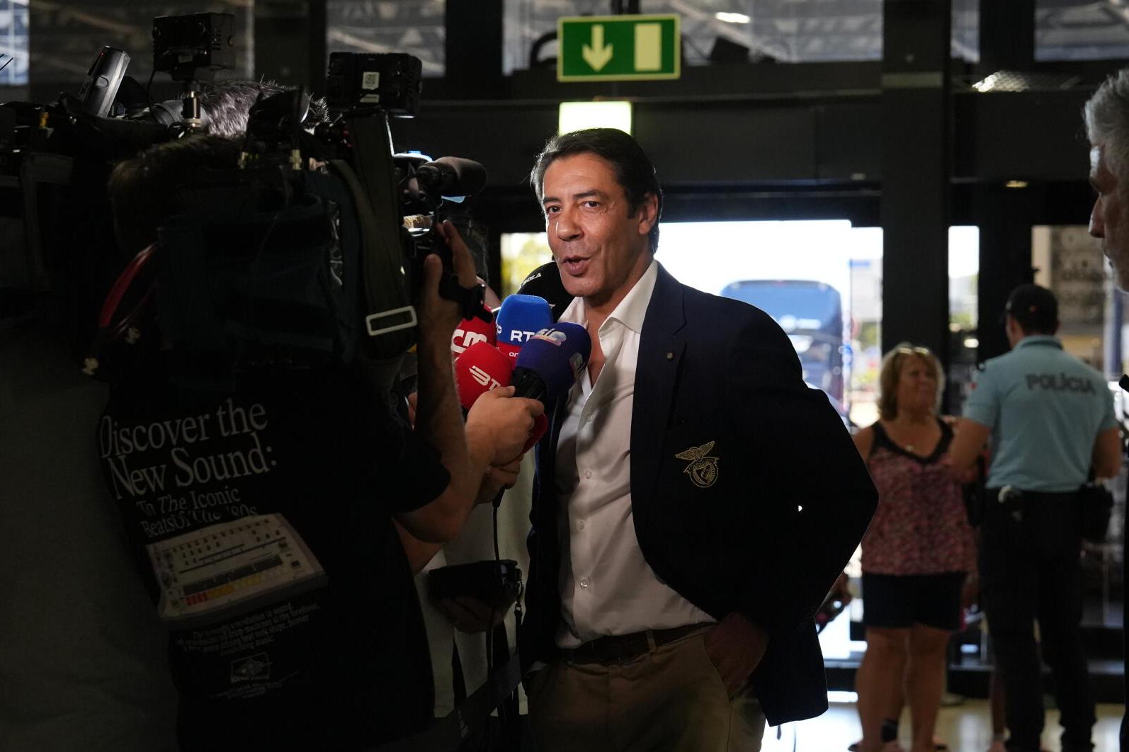 Rui Costa, presidente do Benfica (foto: Mariana Teutónio)