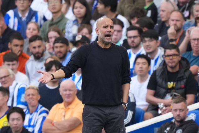 Pep Guardiola, treinador do Manchester City