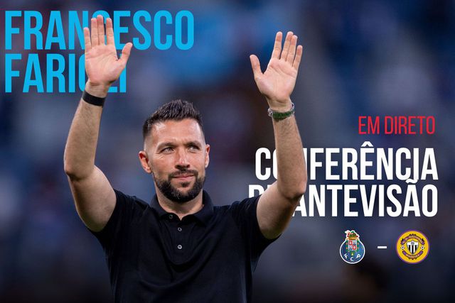 Acompanhe a conferência de Imprensa de Francesco Farioli