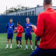 Conrad Harder no treino do RB Leipzig - Foto: RB Leipzig