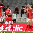 Festejos da equipa do Benfica em Moreira de Cónegos (foto: Catarina Morais/Kapta+)