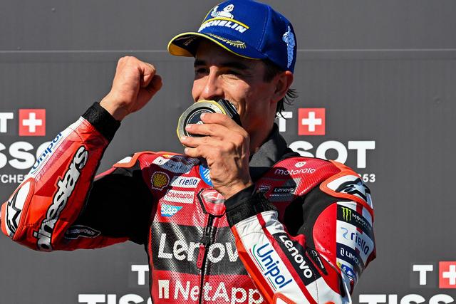 Marc Márquez celebra a sexta vitória numa sprint em 2026         Fotografia Imago