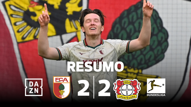 Leverkusen resgata ponto perto do fim, mas desilude em Augsburgo (resumo)