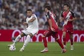 Mbappé fez uma grande exibição e marcou dois golos que o deixam no topo da lista de melhores marcadores com Raphinha e Camello, que também marcou neste jogo - FOTO:IMAGO