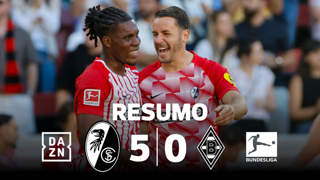 Friburgo implacável esmaga Monchengladbach e só sabe ganhar (resumo)