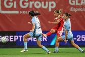 Lúcia Alves fez o primeiro golo do Benfica na Liga BPI 2026/27 (foto: SLB)