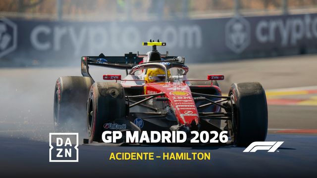 Madrid faz nova vítima: Lewis Hamilton acabou no muro