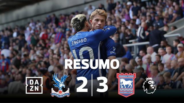 Ipswich surpreende Crystal Palace e vence ao cair do pano (resumo)