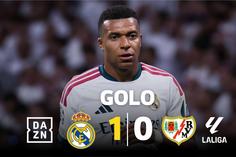 Mbappé marcou de penálti o primeiro golo do Real Madrid