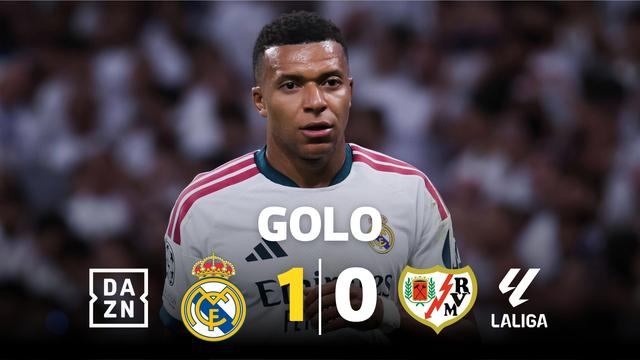 Mbappé marcou de penálti o primeiro golo do Real Madrid