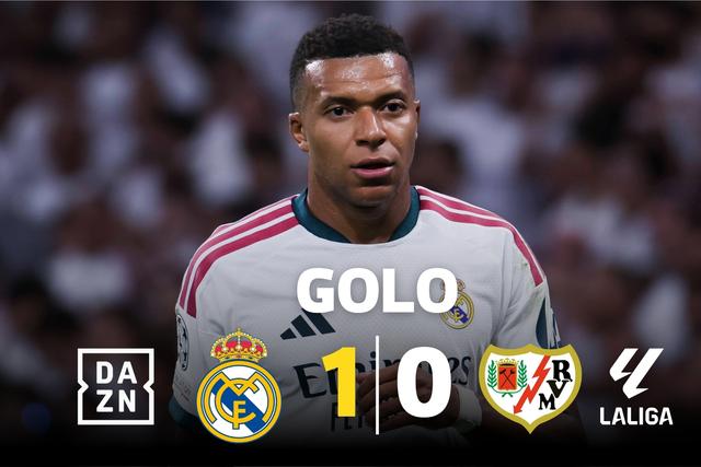 Mbappé marcou de penálti o primeiro golo do Real Madrid