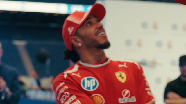Hamilton e Leclerc pareciam miúdos numa visita ao Bernabéu