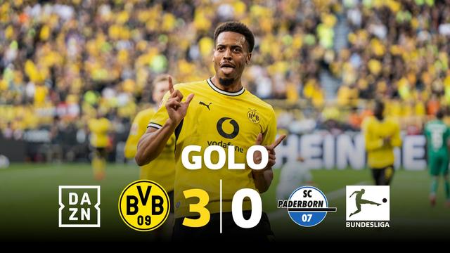 Golaço! Obra de arte da jornada da Bundesliga saiu do banco do Dortmund