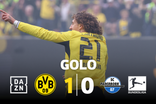Cinco minutos bastaram para Fábio Silva colocar o Dortmund na frente