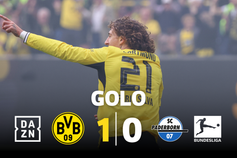 Cinco minutos bastaram para Fábio Silva colocar o Dortmund na frente