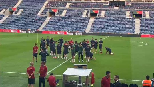 Treino da Seleção Nacional no Estádio do Dragão começou com palestra