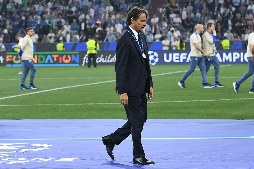 Simone Inzaghi após perder a final da 'Champions' com o PSG