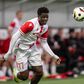 Sani Suleiman follows the ball during Nike liga match, AS Trencin - MFK Dukla Banska Bystrica , 25. april 2025, Stadium na Sihoti, Trencin, Slovakia Copyright: xMICHALxFAJT,ZOSPORTU.SKx FAJ_3334