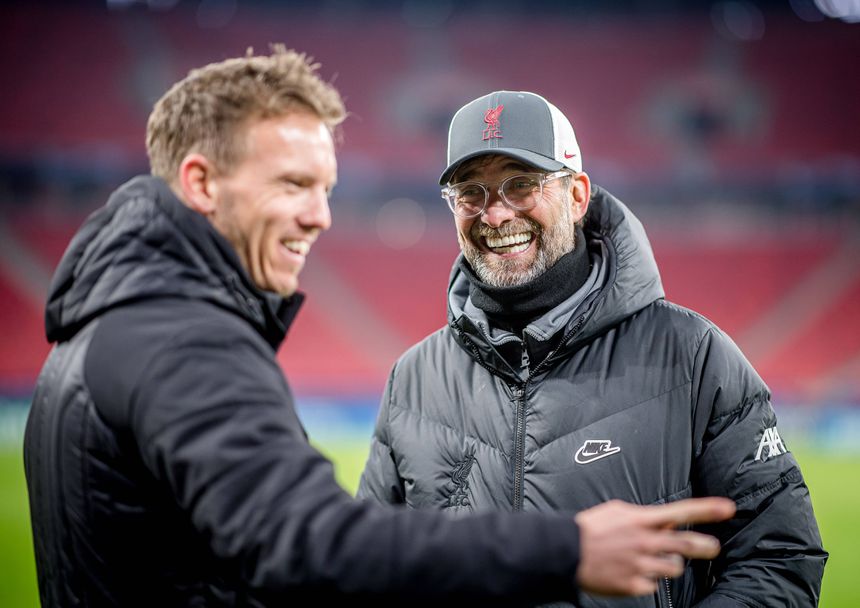 Jurgen Klopp e Julian Nagelsmann