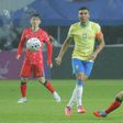 Casemiro, capitão do Brasil, no amigável frente à Coreia do Sul