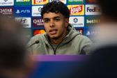 João Simões na conferência de imprensa de antevisão do jogo com o Lens - Foto: SPORTING CP