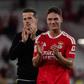 Sudakov e Marco Silva, respetivamente médio e treinador do Benfica — Foto: IMAGO