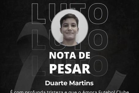 Amora de luto após morte de jogador de 13 anos