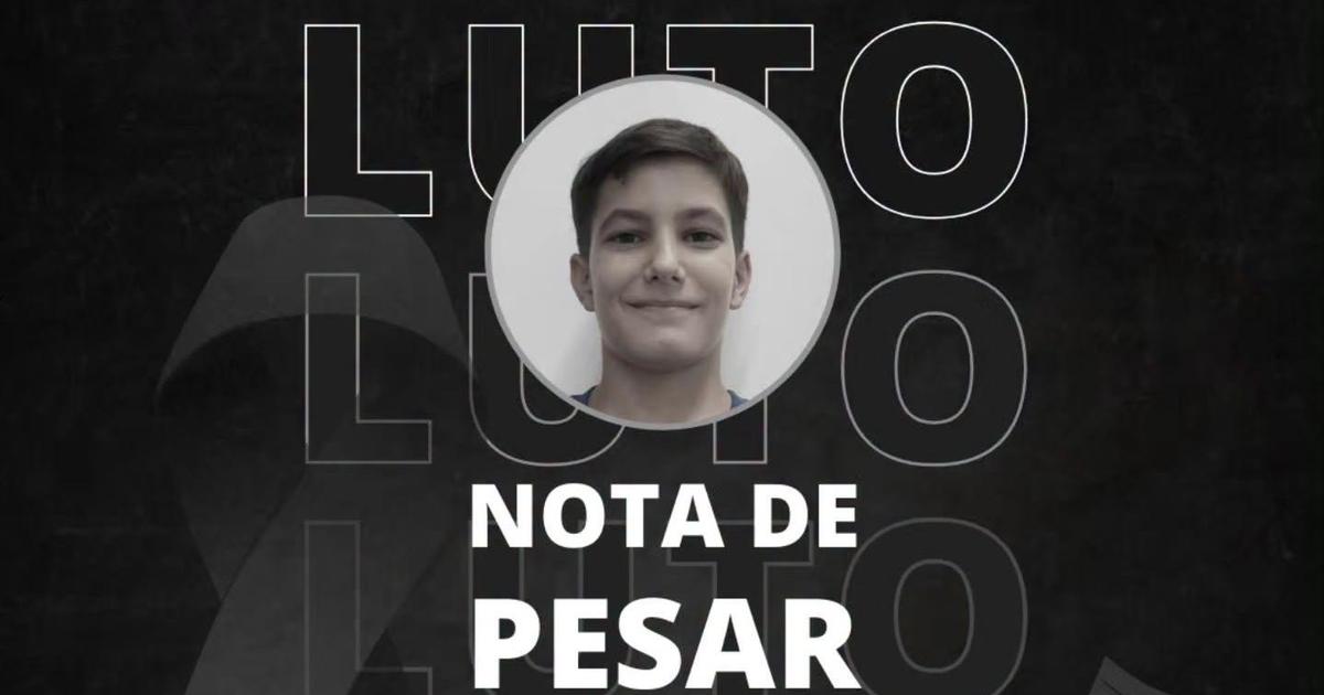 Amora de luto após morte de jogador de 13 anos