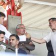 Manu Silva e Marco Silva no jogo da equipa B do Benfica contra o Felgueiras, no Seixal — Foto: SL Benfica