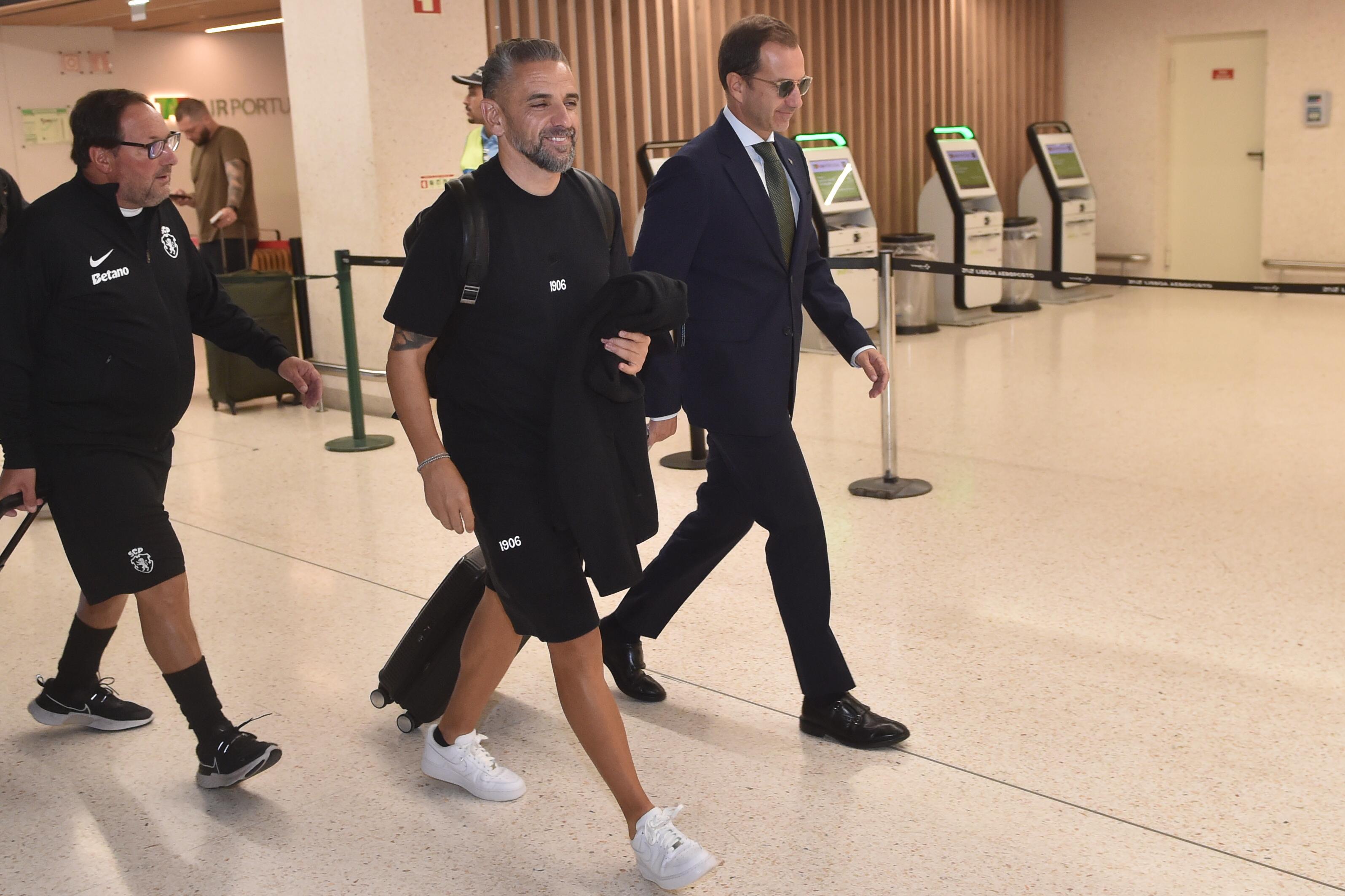 Rui Borges e Frederico Varandas lado a lado, sorridentes - Foto: A BOLA/Miguel Nunes
