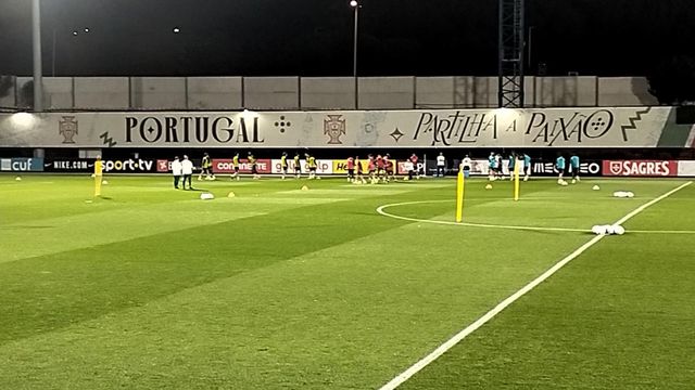 O treino da Seleção Nacional na Cidade do Futebol
