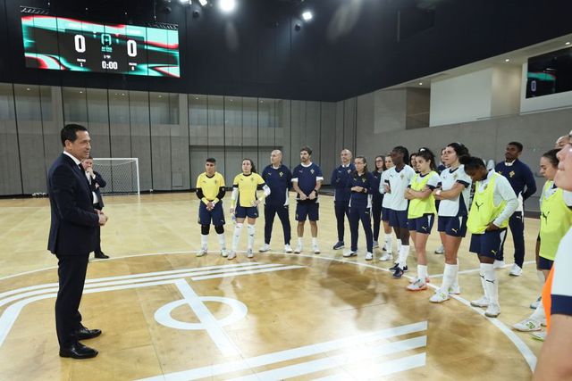Pedro Proença na Cidade do Futebol - Foto: FPF