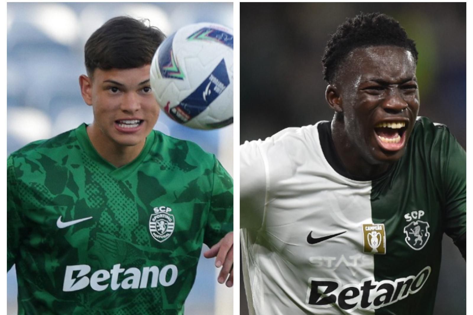 Bruno Ramos, central de 20 anos, e Salvador Blopa, lateral de 18 - Fotos: Carlos Vidigal Jr./Kapta+ e IMAGO